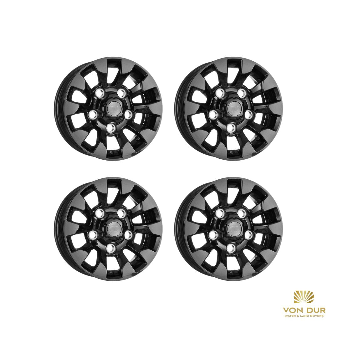 16'' Alloy Rims Sawtooth For Land Rover Defender 4 pcs - 7x16'' - Black